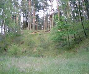 Ein Teil der Hellberge! Wenn man genau hinsieht, sieht man den Kies unter dem Boden