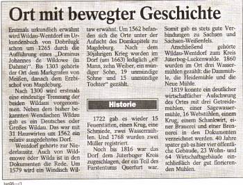 Lausitzer Rundschau; aus dem Jahre 1996