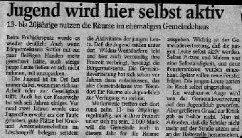 Lausitzer Rundschau; aus dem Jahre 1998